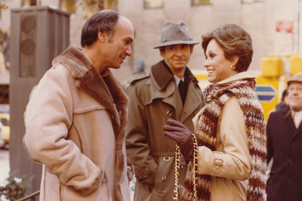 Keslow (left) with Mary Tyler Moore and Anthony Perkins on the set of 'First, You Cry.'