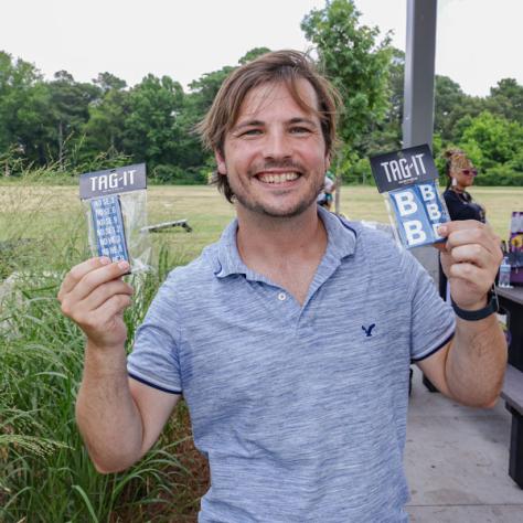 Man posing with swag. 