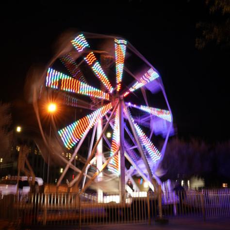 Ferris wheel. 