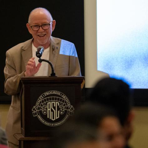 ECA Co-Chair Steven Poster, ASC, kicks off the ASC Luncheon.