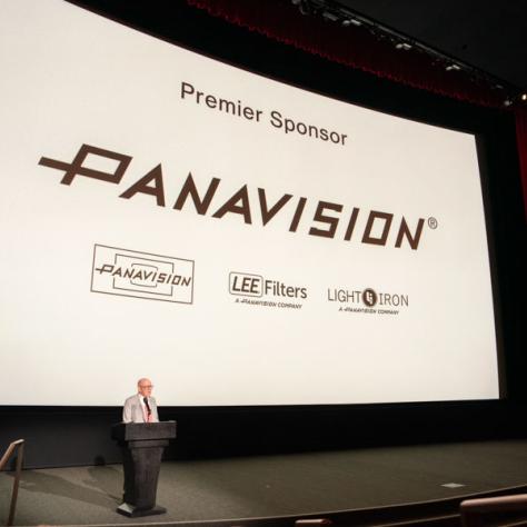 Emerging Cinematographer Awards Co-Chair Steven Poster, ASC, introduces Panavision's David Dodson.