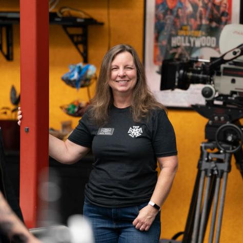 Woman smiling for a photo. 