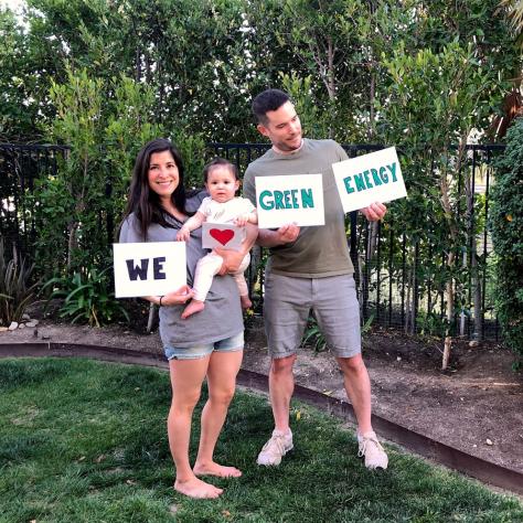 Camera Operator Adam Marschall, wife Adria Marschall, daughter Romy Marschall.