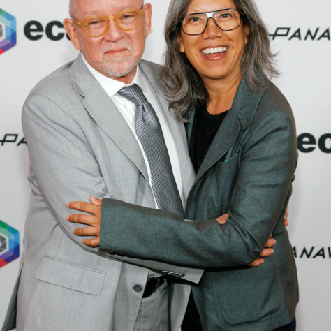 Steven Poster, ASC, with Patti Lee, ASC, recipient of this year's ASC Mentor Award.