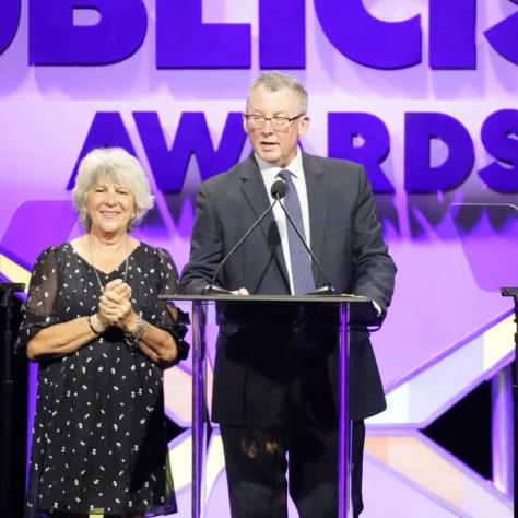 59th Annual ICG Publicists Awards -- Pictured: (l-r) Sheryl Main, Tim Menke -- (Photo by: Evans Vestal Ward)