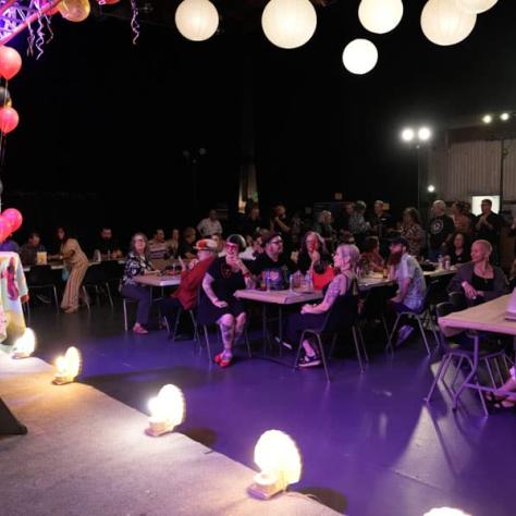 Audience watching show. 