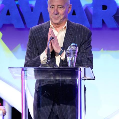 Bob Beitcher, MPTF, President and CEO, Motion Picture and Television Fund, accepts the Henri Bollinger Award for Special Merit (Photo by: Evans Vestal Ward/ICG)