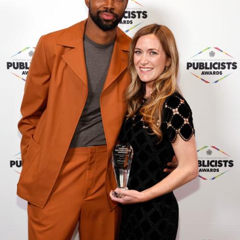 Presenter Jay Ellis, Julia Neal, Paramount Pictures, recipient of the Publicist of the Year Award (Photo by: Trae Patton/ICG)