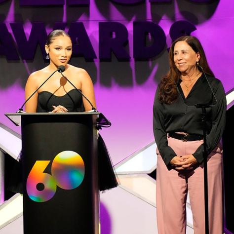 ICG PUBLICISTS AWARDS - Pictured: Jaylen Barron, Chrissy Quesada at the Beverly Hilton on March 10, 2023 - (Photo by: Evans Vestal Ward)