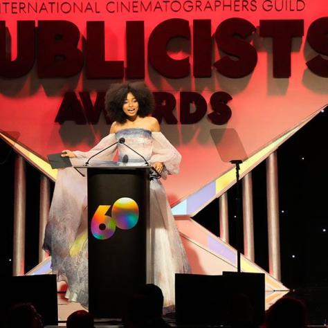 ICG PUBLICISTS AWARDS - Pictured: Mychal-Bella Bowman at the Beverly Hilton on March 10, 2023 - (Photo by: Evans Vestal Ward)