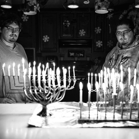 Still Photographer Zac Popik captures his brothers celebrating Chanukah