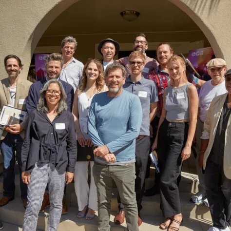 The 2022 ECA honorees with Patti Lee, ASC, Lawrence Sher, ASC, Steven Poster, ASC, John Simmons, ASC, and Baird B Steptoe.