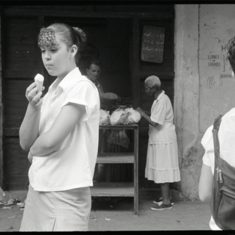 During lockdown, Goode has been revisiting her street photography – the genre that led her to pursue a career as a unit still photographer. “I approach the film set like a street photographer,” she says, “and I find cinematic moments on the streets of L.A. or when I’m traveling,” as with this image from Havana, Cuba taken with her Hasselblad XPan.