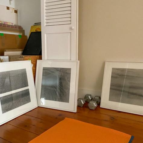 I spent a lot of time organizing photos in my closet and on my computer. I traded a photo from my Skid Mark series for some work with an unemployed scenic friend (available for sale at ClampART).