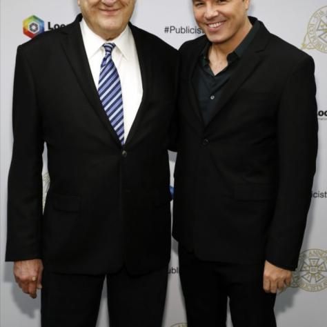 Don Mischer, Lifetime Achievement Award Recipient, with actor Seth MacFarlane